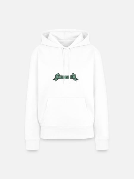 Turbo Engine Banner - Frauen Premium Bio Hoodie - Weiß