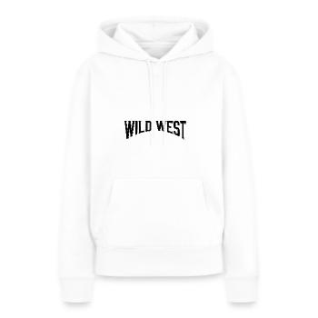 Wild West - Frauen Premium Bio Hoodie - Weiß - Vorne - Julia (174cm)