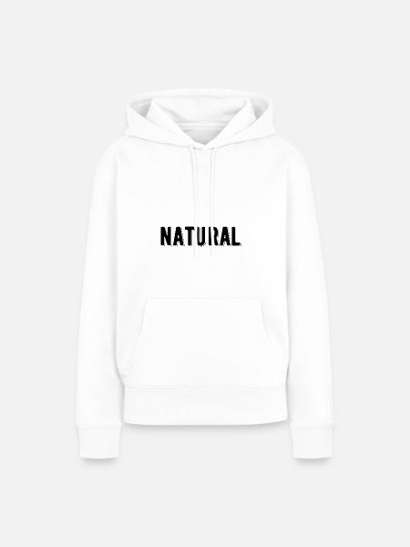 Natural - Frauen Premium Bio Hoodie - Weiß