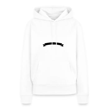 Bannière - Sweat à capuche Premium bio Femme - blanc - Devant - Julia (174cm)