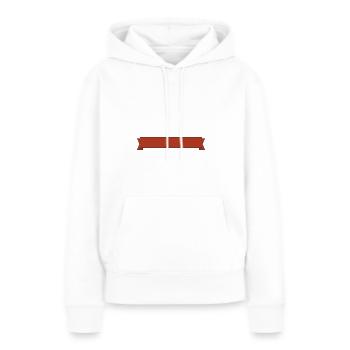Bannière - Sweat à capuche Premium bio Femme - blanc - Devant - Julia (174cm)