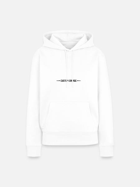 Custom Garage - Frauen Premium Bio Hoodie - Weiß