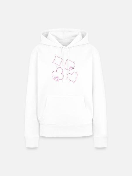 boardgame chess backgammon game night - Frauen Premium Bio Hoodie - Weiß