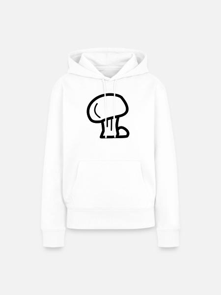 Pilz - Frauen Premium Bio Hoodie - Weiß