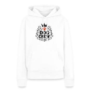Équipage canin - Sweat à capuche Premium bio Femme - blanc - Devant - Julia (174cm)