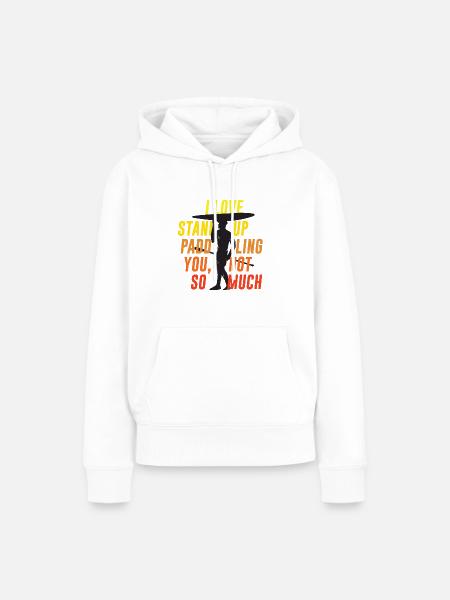 SUP - Frauen Premium Bio Hoodie - Weiß