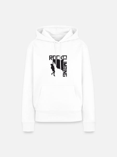 Rock Climbing - Frauen Premium Bio Hoodie - Weiß