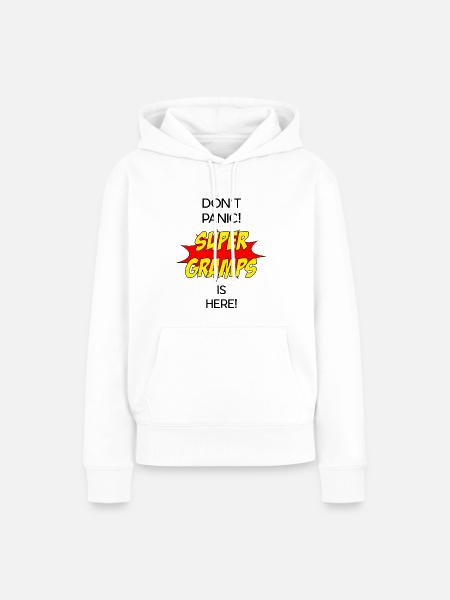 Super Gramps / Super Opa - Frauen Premium Bio Hoodie - Weiß