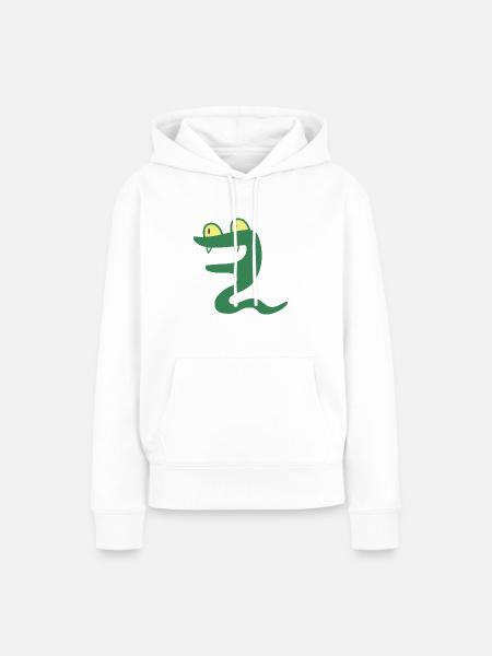 Wildtiere - Frauen Premium Bio Hoodie - Weiß