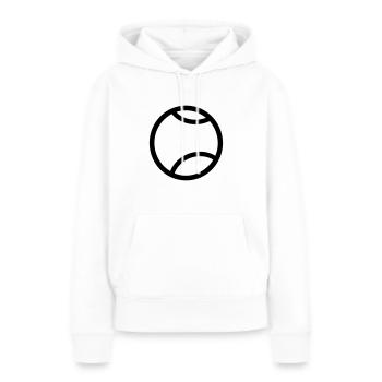 Balle de tennis - Sweat à capuche Premium bio Femme - blanc - Devant - Julia (174cm)