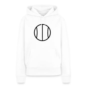 Balle de tennis - Sweat à capuche Premium bio Femme - blanc - Devant - Julia (174cm)