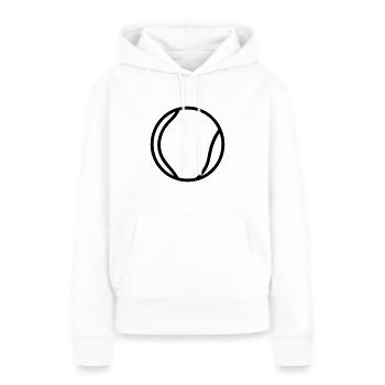 Balle de tennis - Sweat à capuche Premium bio Femme - blanc - Devant - Julia (174cm)