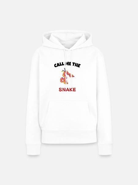 call me the snake - Frauen Premium Bio Hoodie - Weiß