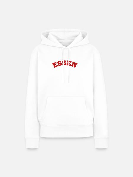 Essen - Frauen Premium Bio Hoodie - Weiß