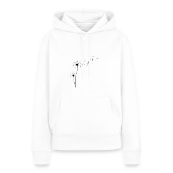 il suffit de s’envoler - Sweat à capuche Premium bio Femme - blanc - Devant - Julia (174cm)