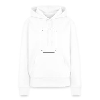 Vintage Rahmen - Frauen Premium Bio Hoodie - Weiß - Vorne - Julia (174cm)
