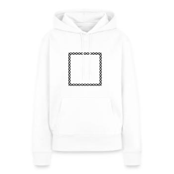 Cadre Vikings - Sweat à capuche Premium bio Femme - blanc - Devant - Julia (174cm)