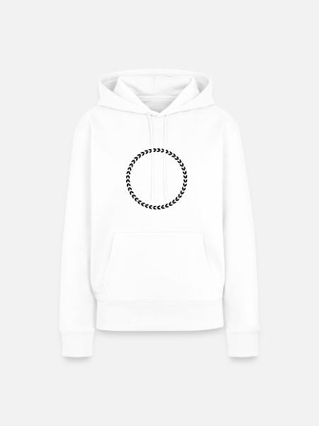 Kranz - Frauen Premium Bio Hoodie - Weiß