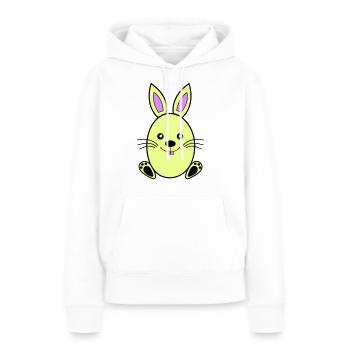 osterhase - Frauen Premium Bio Hoodie - Weiß - Vorne - Julia (174cm)