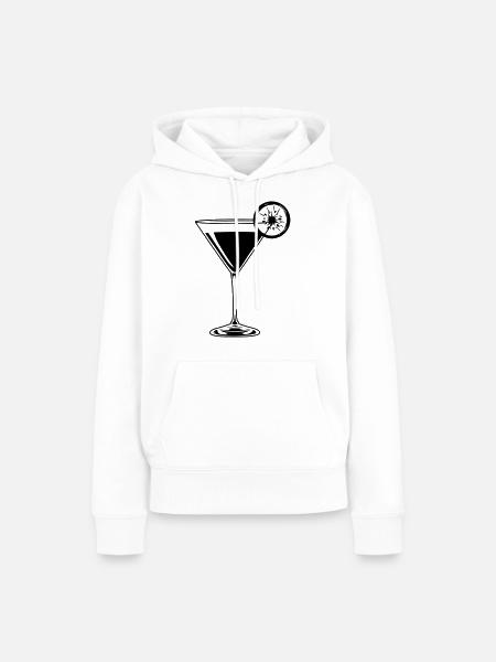 cocktail - Frauen Premium Bio Hoodie - Weiß
