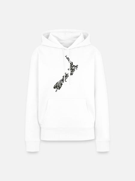 Neuseeland Maoristyle - Frauen Premium Bio Hoodie - Weiß