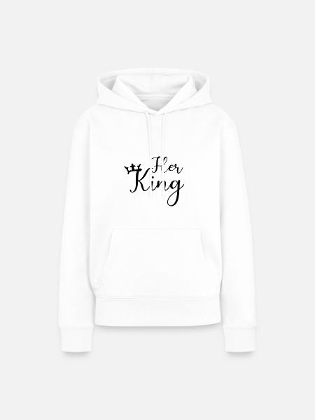 her king - Frauen Premium Bio Hoodie - Weiß
