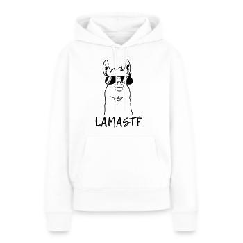 Lamaste - Frauen Premium Bio Hoodie - Weiß - Vorne - Julia (174cm)