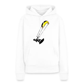kite-surf - Frauen Premium Bio Hoodie - Weiß - Vorne - Julia (174cm)