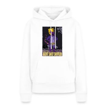 Snief Sniffler Nasenbär Geheimagent - Frauen Premium Bio Hoodie - Weiß - Vorne - Julia (174cm)