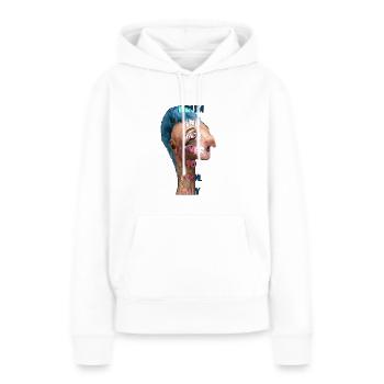 So cool guy - Women’s Premium Organic Hoodie - white - Front - Julia (174cm)