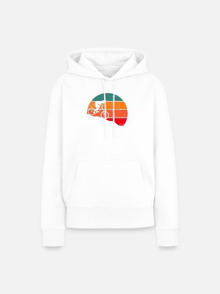 Dwonhill Sunset - Frauen Premium Bio Hoodie - Weiß