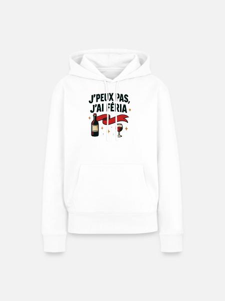 Ich kann nicht, Feria - Frauen Premium Bio Hoodie - Weiß