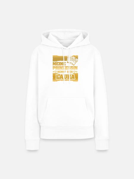 Geschenk für Laura - Frauen Premium Bio Hoodie - Weiß