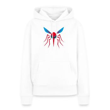 Moustique, Moustique, Insecte, Mal - Sweat à capuche Premium bio Femme - blanc - Devant - Julia (174cm)