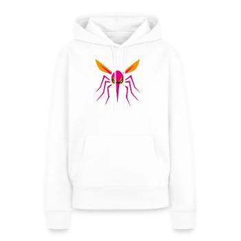 Moustique, Moustique, Insecte, Mal - Sweat à capuche Premium bio Femme - blanc - Devant - Julia (174cm)