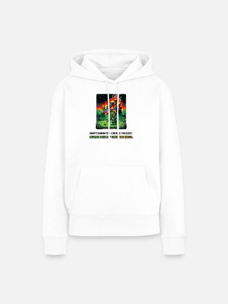 Side Quest Pause Gaming Spruch - Frauen Premium Bio Hoodie - Weiß