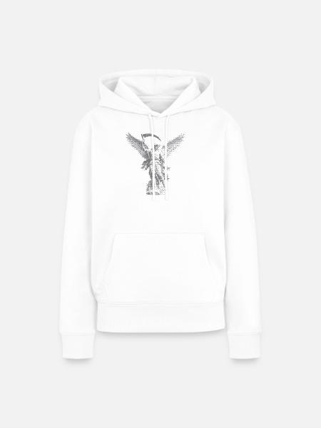 Engel mit der Sense - Frauen Premium Bio Hoodie - Weiß