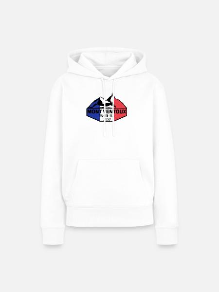 MontVentoux 2026 sticker - Frauen Premium Bio Hoodie - Weiß