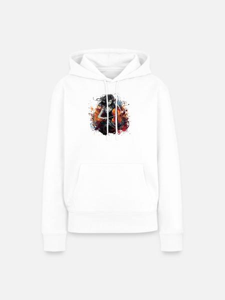 Cellospieler Cellist-Musikerin - Frauen Premium Bio Hoodie - Weiß
