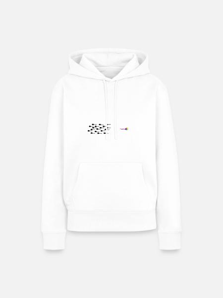 Einzigartig - Frauen Premium Bio Hoodie - Weiß