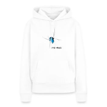 it_is_mine - Sweat à capuche Premium bio Femme - blanc - Devant - Julia (174cm)