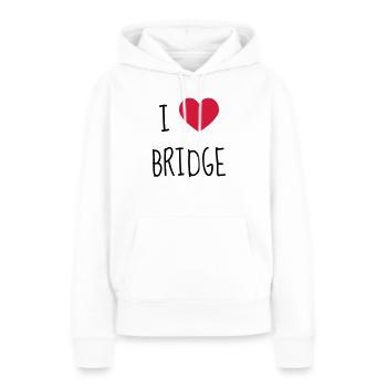 Bridge Card game Kartenspiel Jeu de cartes - Women’s Premium Organic Hoodie - white - Front - Julia (174cm)