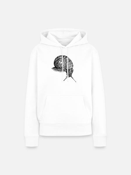 Weinbergscnnecke (DPP, Lineart) - Frauen Premium Bio Hoodie - Weiß