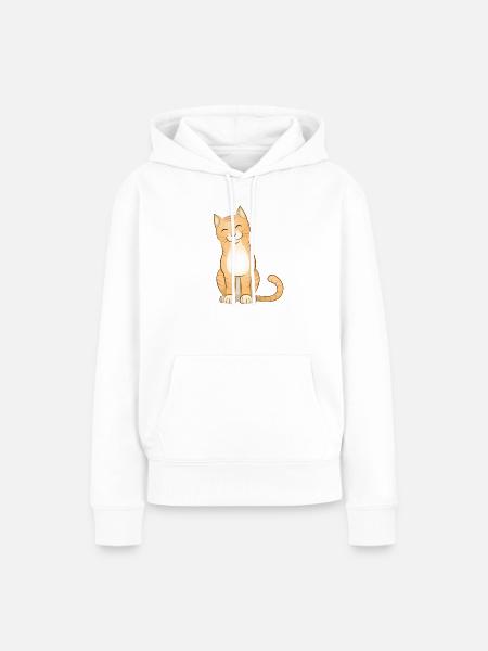 Stubentiger - Frauen Premium Bio Hoodie - Weiß