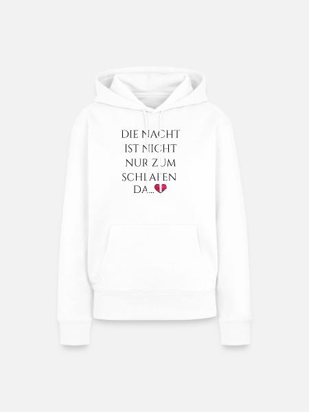 Nachtschicht Krankenhaus Pflege Nacht kein Schlaf - Frauen Premium Bio Hoodie - Weiß