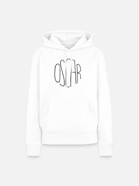 Oscar - Frauen Premium Bio Hoodie - Weiß