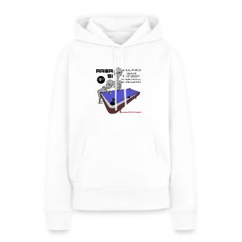 Area 51 Aliens playing pool. - Women’s Premium Organic Hoodie - white - Front - Julia (174cm)