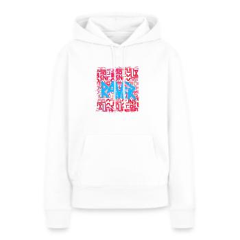 Raver - Women’s Premium Organic Hoodie - white - Front - Julia (174cm)