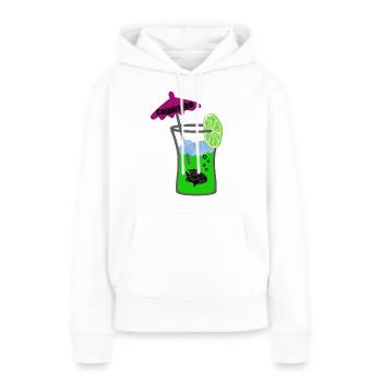 caipirinha - Sweat à capuche Premium bio Femme - blanc - Devant - Julia (174cm)