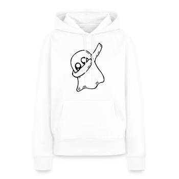 Geist dabbing dab dance - Sweat à capuche Premium bio Femme - blanc - Devant - Julia (174cm)